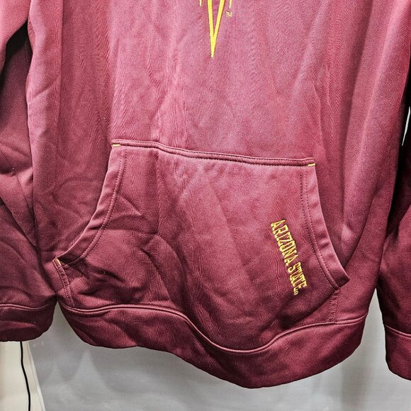 Mens Arizona State Hoodie Sweatshirt Knights Apparel M Maroon Gold Embroidered B - Picture 6 of 10